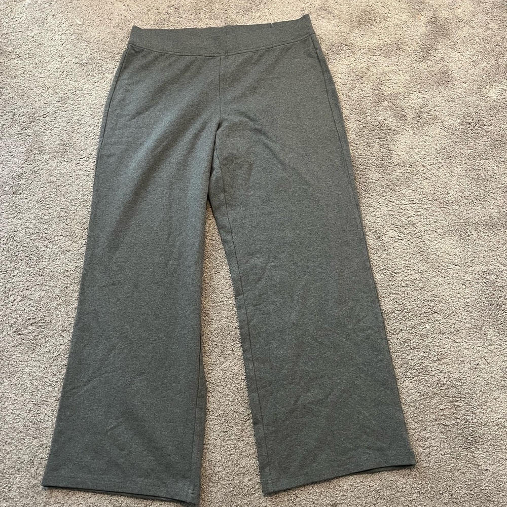 Lands End size 1X Gray Wide-Leg Pants